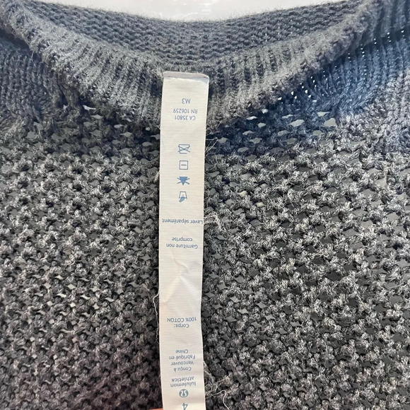 Lululemon cropped crop sweater dark charcoal grey Women’s 4 - Picture 7 of 7